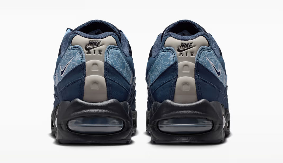 Nike Air Max 95 Work Blue Back Heel View