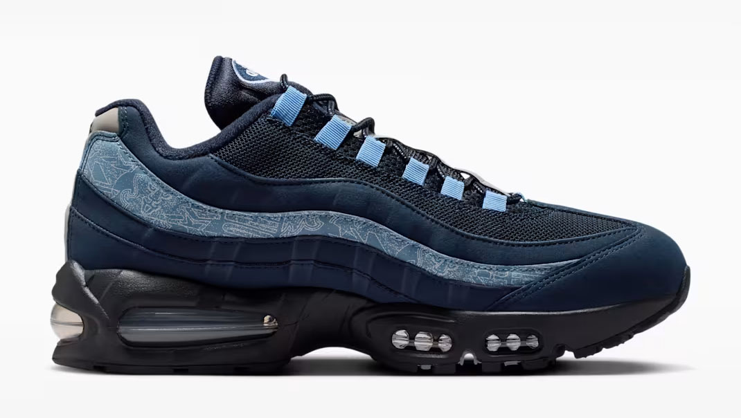 Nike Air Max 95 Work Blue Medial Side View