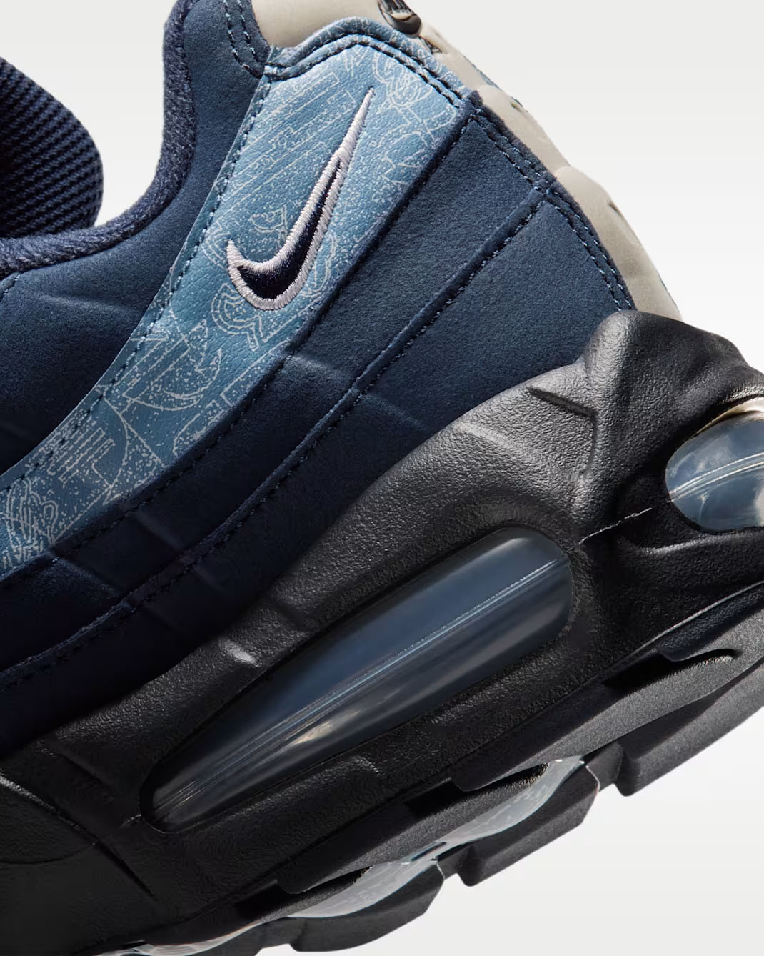 Nike Air Max 95 Work Blue Midsole View