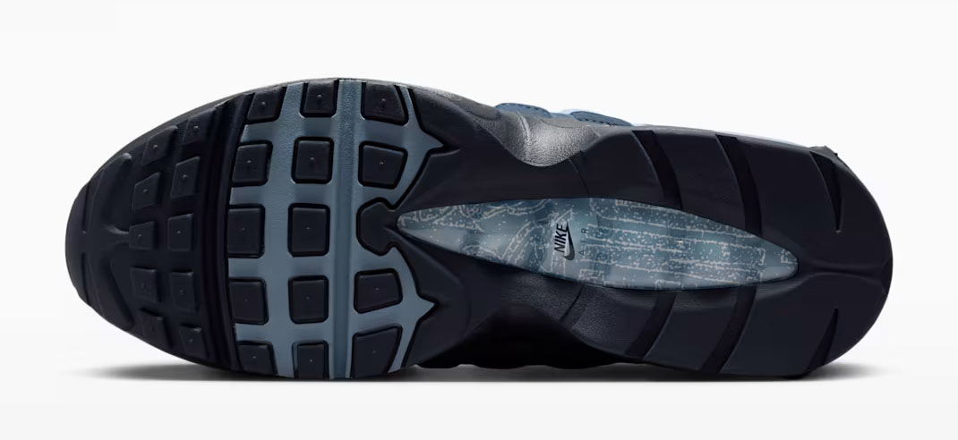 Nike Air Max 95 Work Blue Outsole Bottom View