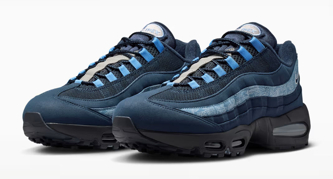 Nike Air Max 95 Work Blue Top Side View