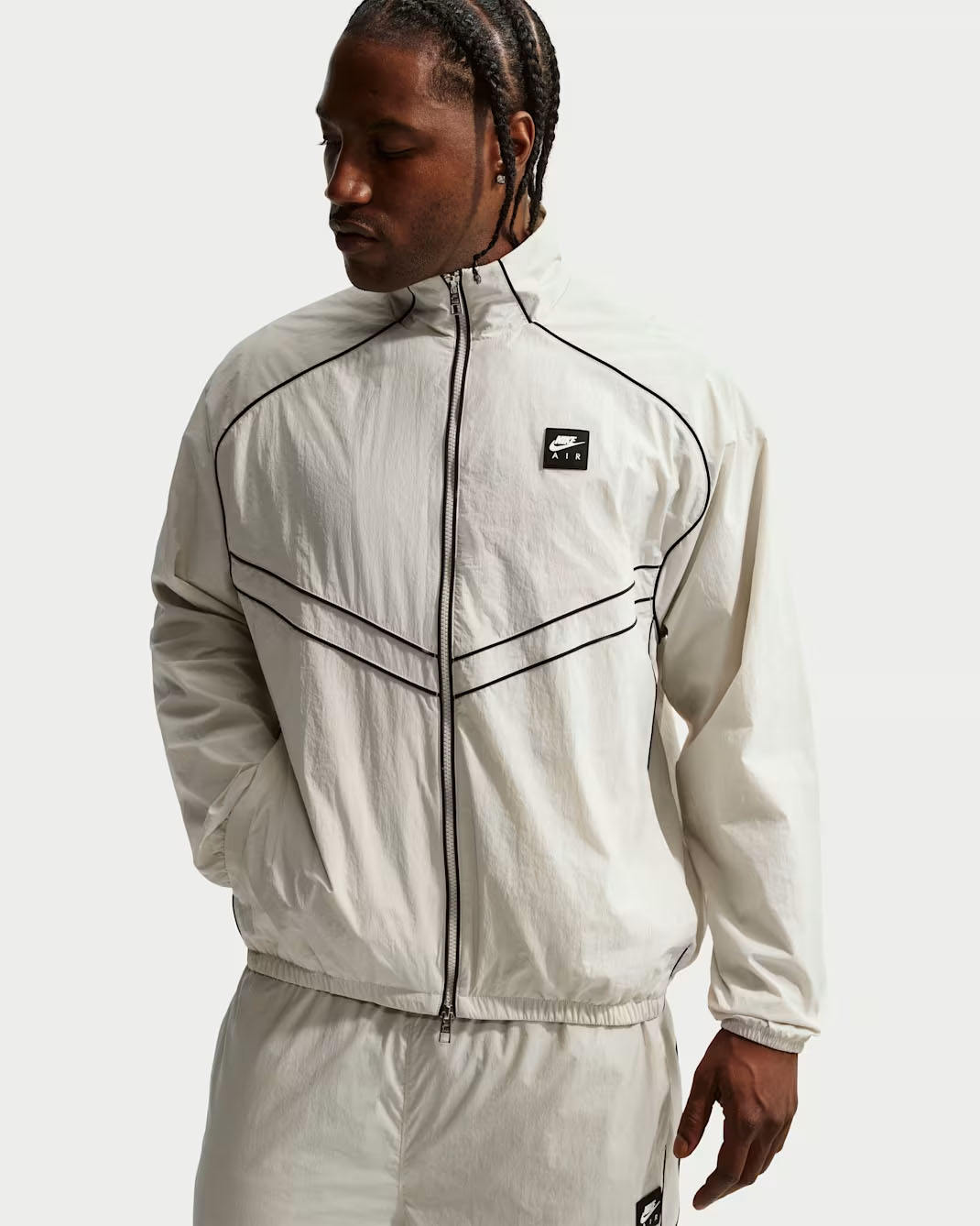 Nike Air Men's Windrunner Track Jacket Light Bone Black
