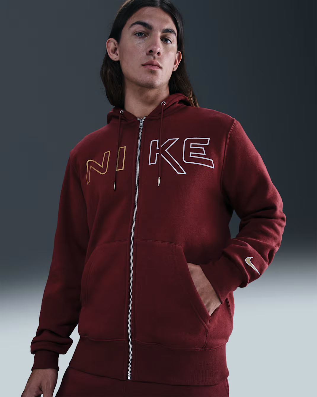 Nike Sportswear Club Men's Full-Zip Fleece Graphic Hoodie 1