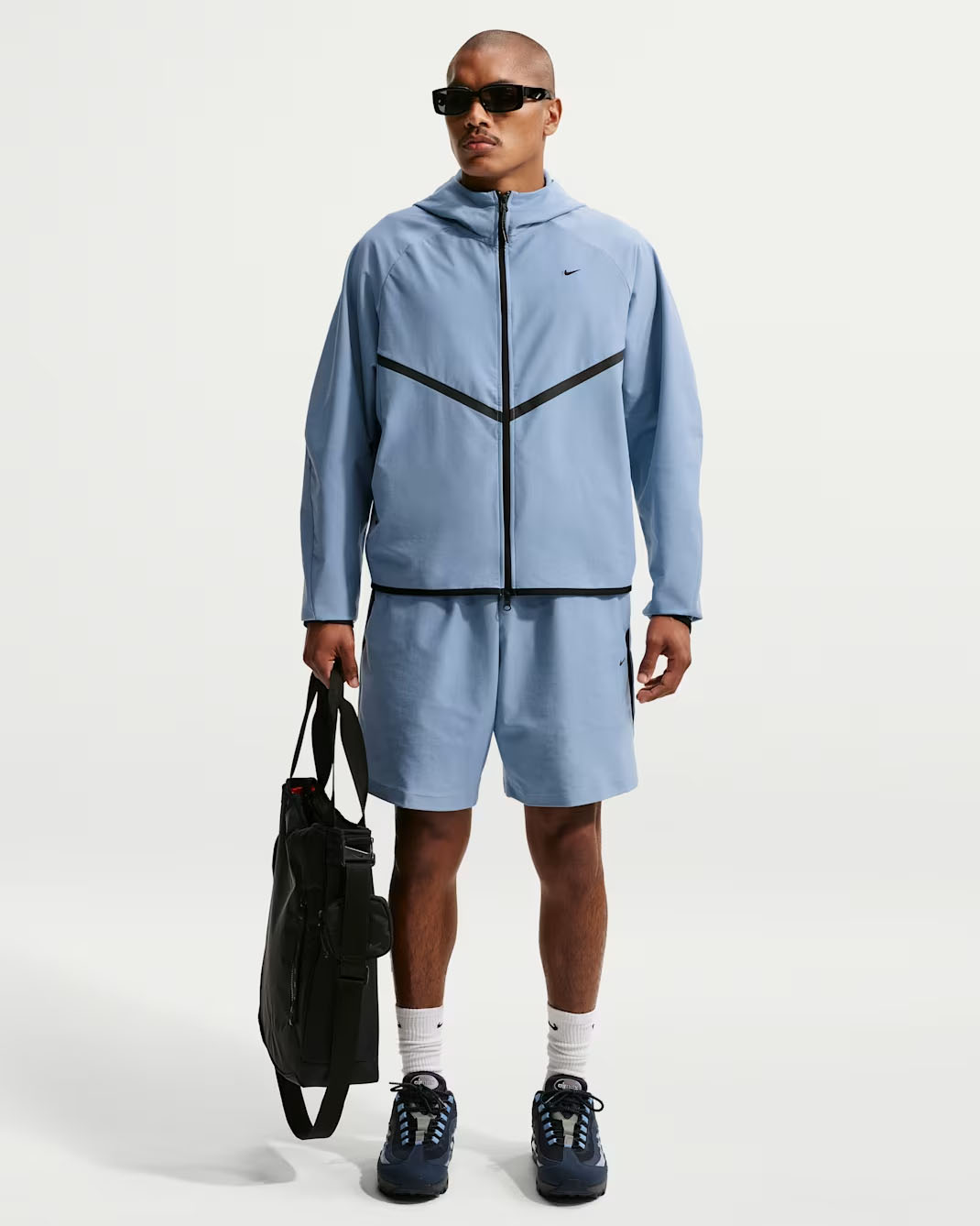 Nike Tech Men's Dri-FIT Shori Knit Shorts and Jacket Work Blue