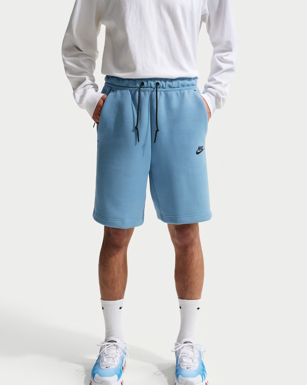 Nike Tech Men's Fleece Shorts Work Blue