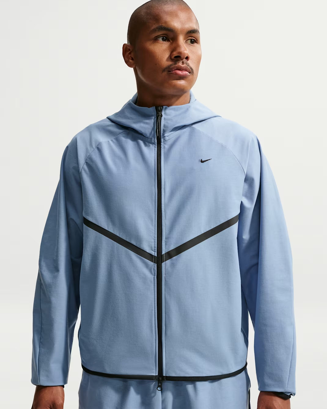 Nike Tech Men's Shori Knit Full-Zip Windrunner Jacket Work Blue