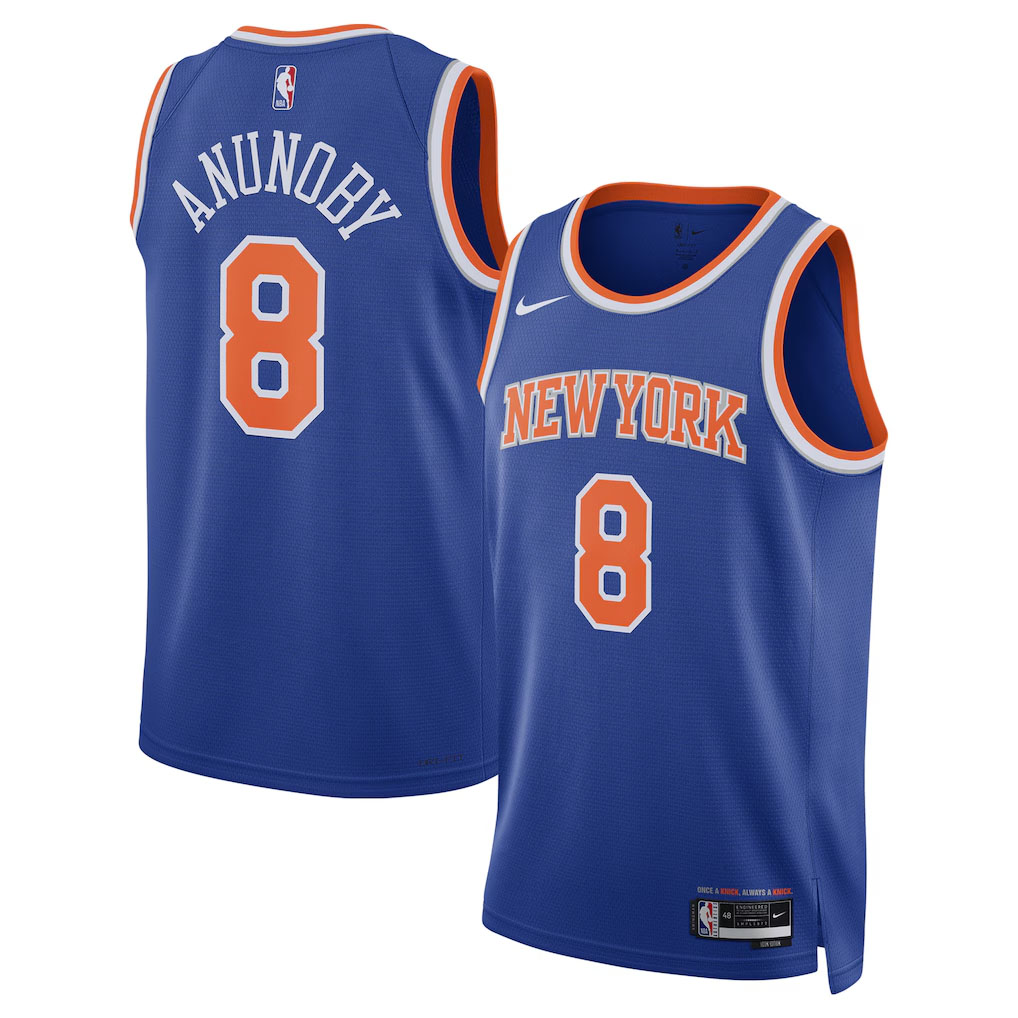 OG Anunoby New York Knicks Nike Unisex Swingman Jersey Icon Edition Blue