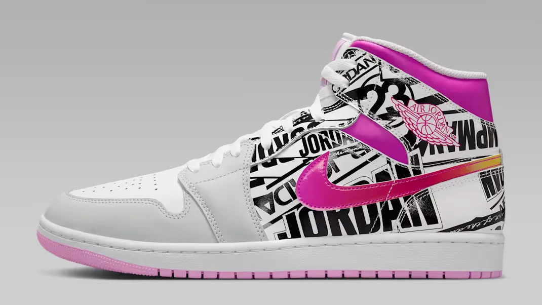 Air Jordan 1 Mid SE Comic Off White Fire Pink Release Date Info and Where to Buy