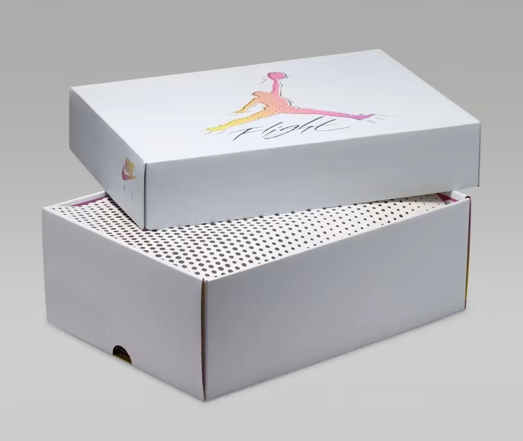 Special edition Air Jordan 4 Comic shoe box with custom comic-inspired graphics.
