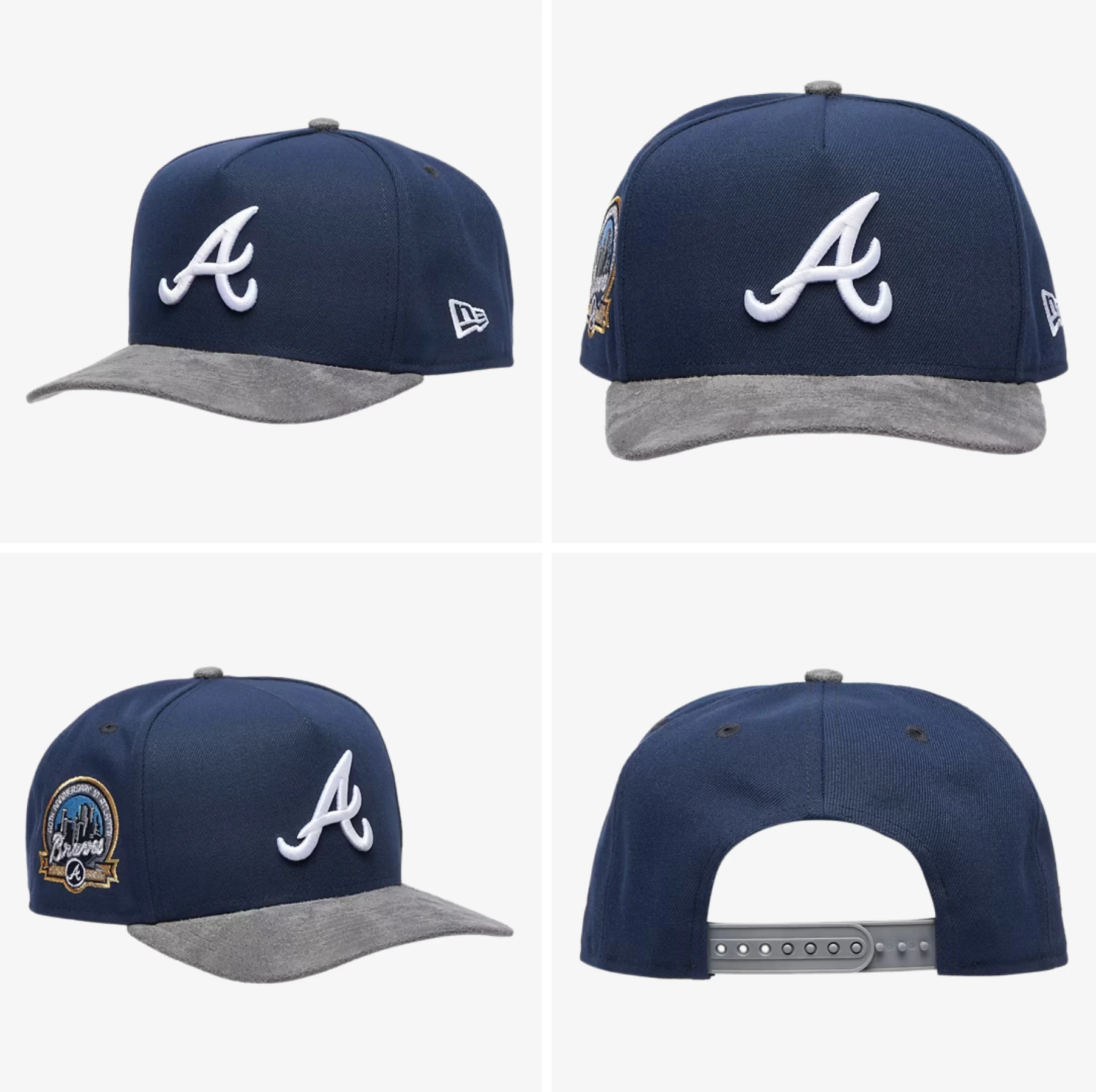 Atlanta Braves New Era 9FIFTY A-Frame Snapback Cap matching the Air Jordan 13 "Flint" (2026).