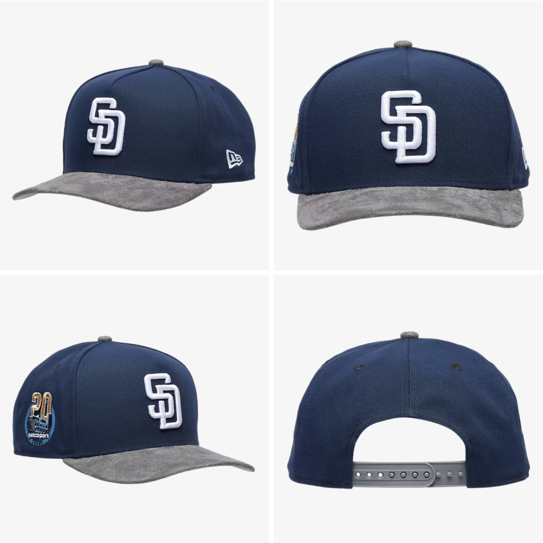 San Diego Padres New Era 9FIFTY A-Frame Snapback Cap matching the Air Jordan 13 "Flint" (2026).