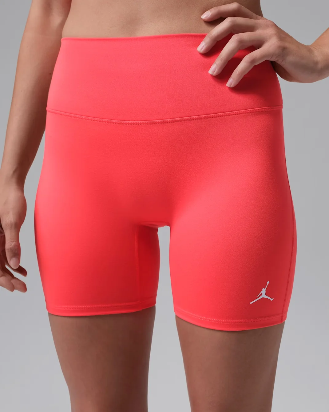 Air Jordan Women’s Sport Dri-FIT Practice High-Rise 6-Inch Shorts in Track Red