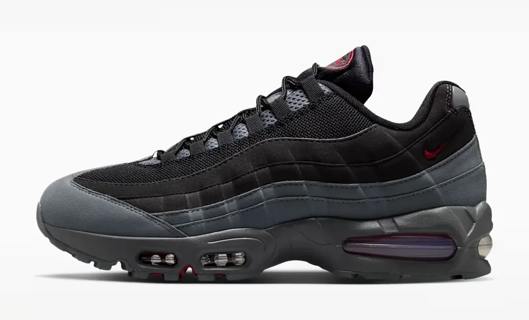 Nike Air Max 95 Black Tough Red medial side view