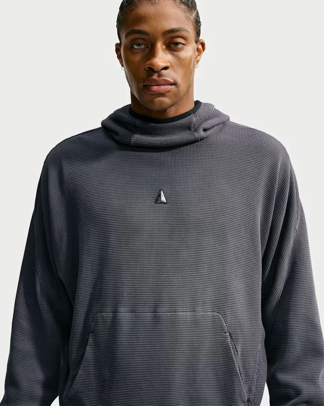 Nike Ja men's pullover basketball hoodie in Black and Anthracite.
