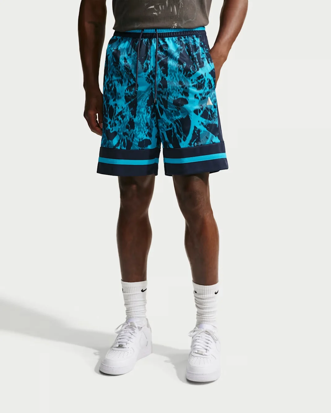 Nike Ja Morant Dri-FIT game shorts in blue and black