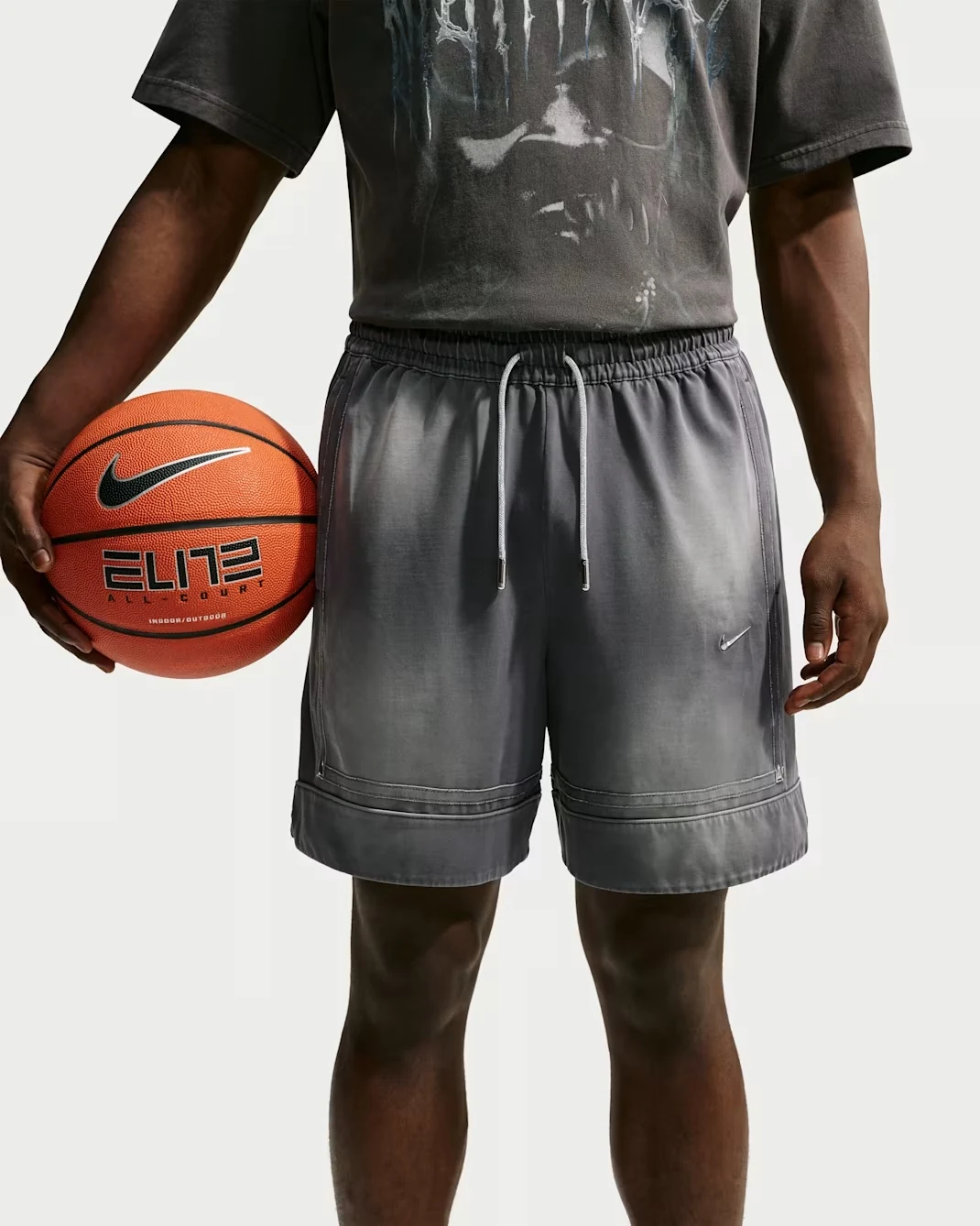 Nike Ja Standard Issue men's 6-inch basketball shorts in Black and Dark Grey.
