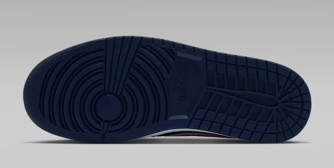 Air Jordan 1 Low OG “Howard” College Navy, White and University Red outsole