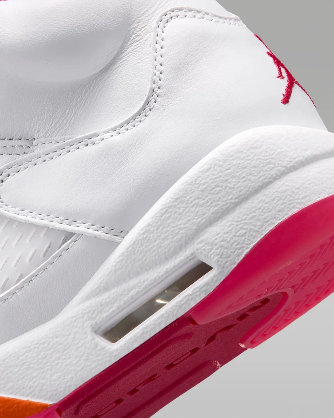Air Jordan 5 Sunset midsole and visible Air unit detail