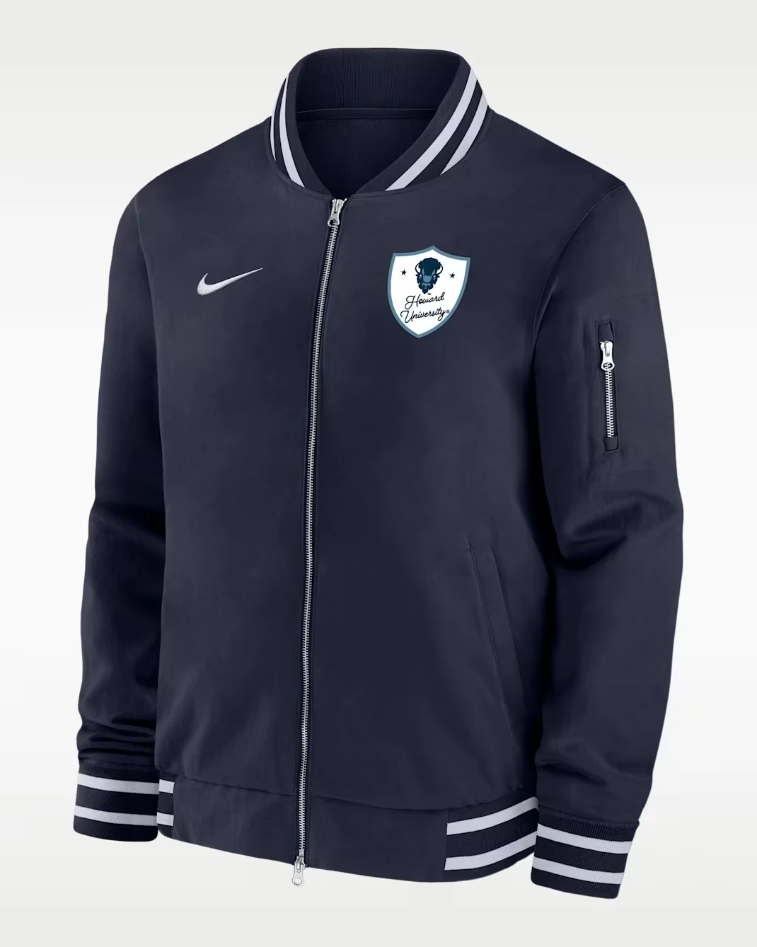 Nike Howard University bomber jacket in College Navy and White