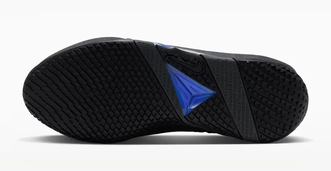 Nike Ja 4 Dark Mode Black and Cobalt Bliss outsole