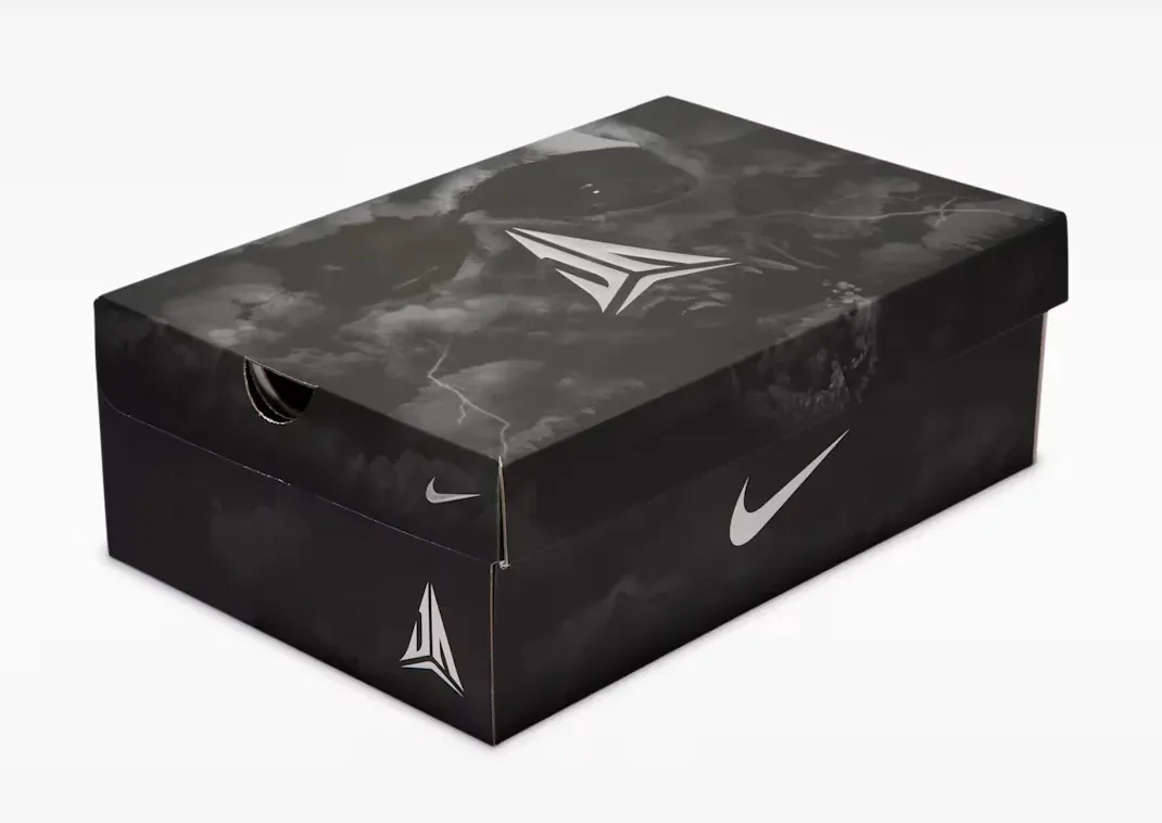 Nike Ja 4 Dark Mode black Nike and Ja shoe box
