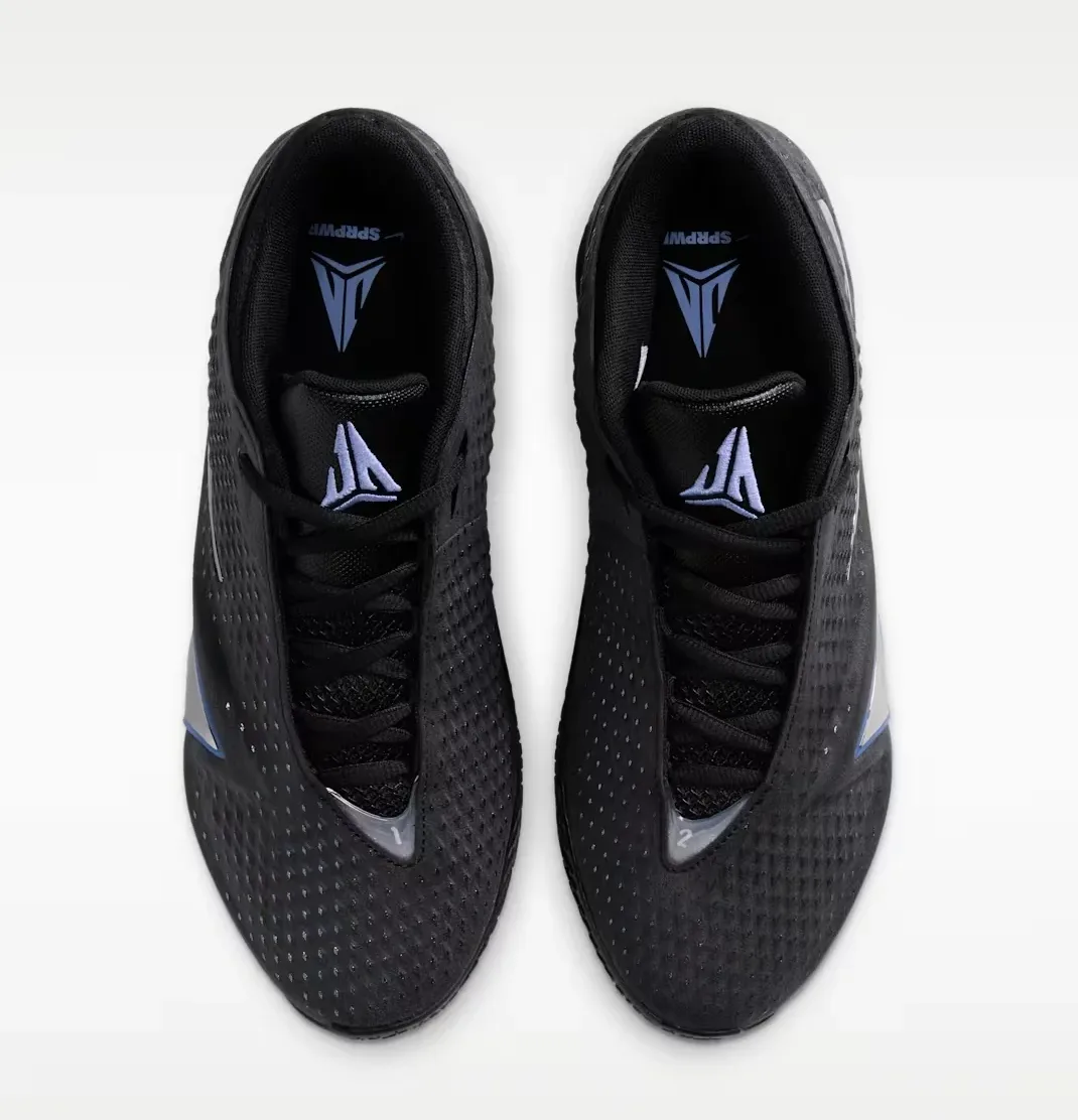 Nike Ja 4 Dark Mode Black and Cobalt Bliss top view