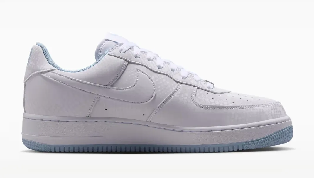 Nike Kobe Air Force 1 Low white and light blue medial side