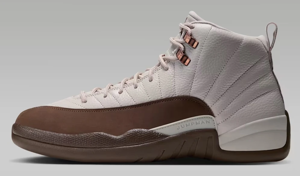 Air Jordan 12 Retro Fireside in Light Orewood Brown and Cacao Wow
