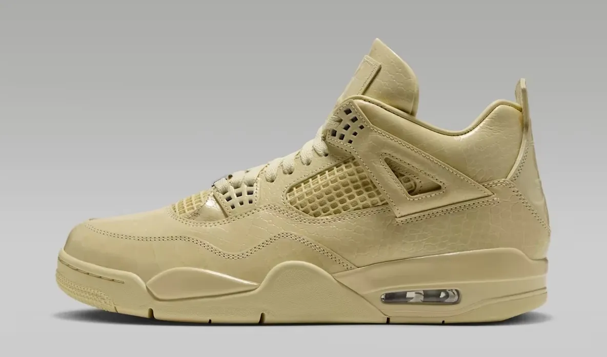 J Balvin x Air Jordan 4 Amazonas in Light Lemon Twist side view