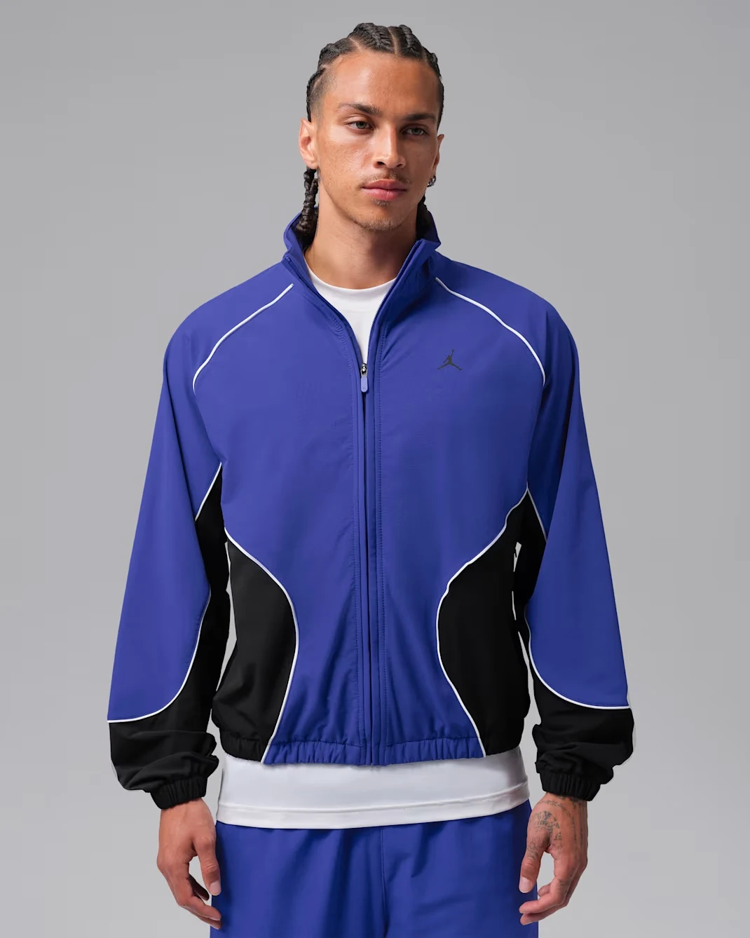 Jordan Sport JAM jacket in Light Concord Black and White