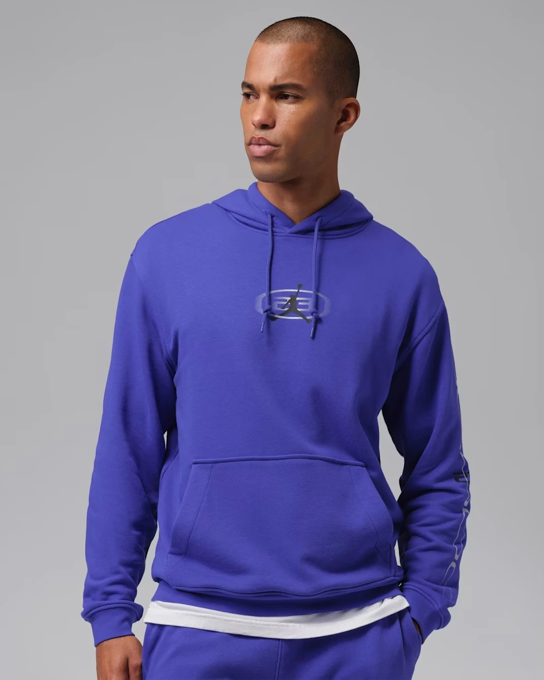 Jordan Sport Crossover men's fleece hoodie in Light Concord