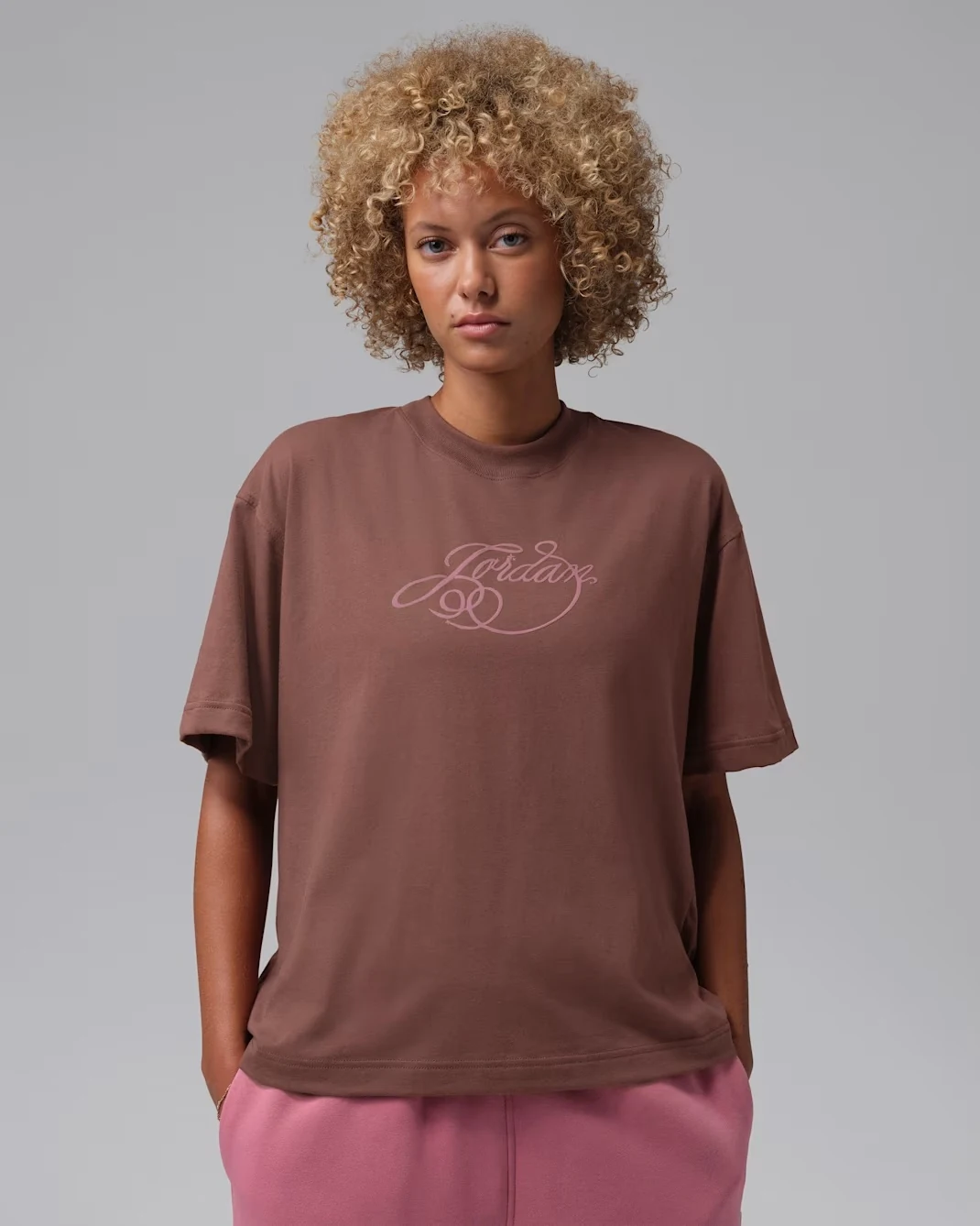 ordan women’s Girlfriend Fireside T-shirt in Fauna Brown