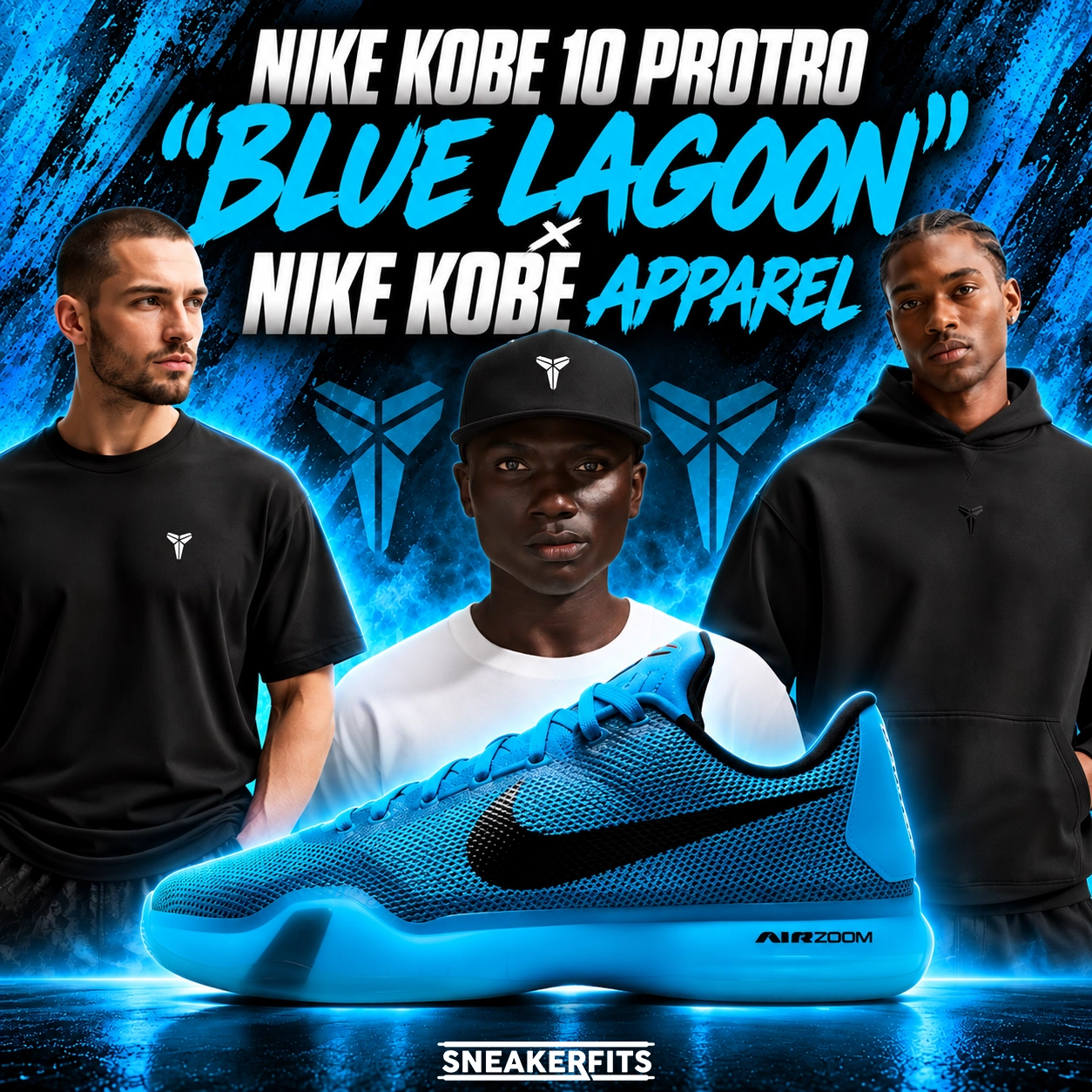 Nike Kobe 10 Protro “Blue Lagoon” with matching Nike Kobe apparel – SneakerFits