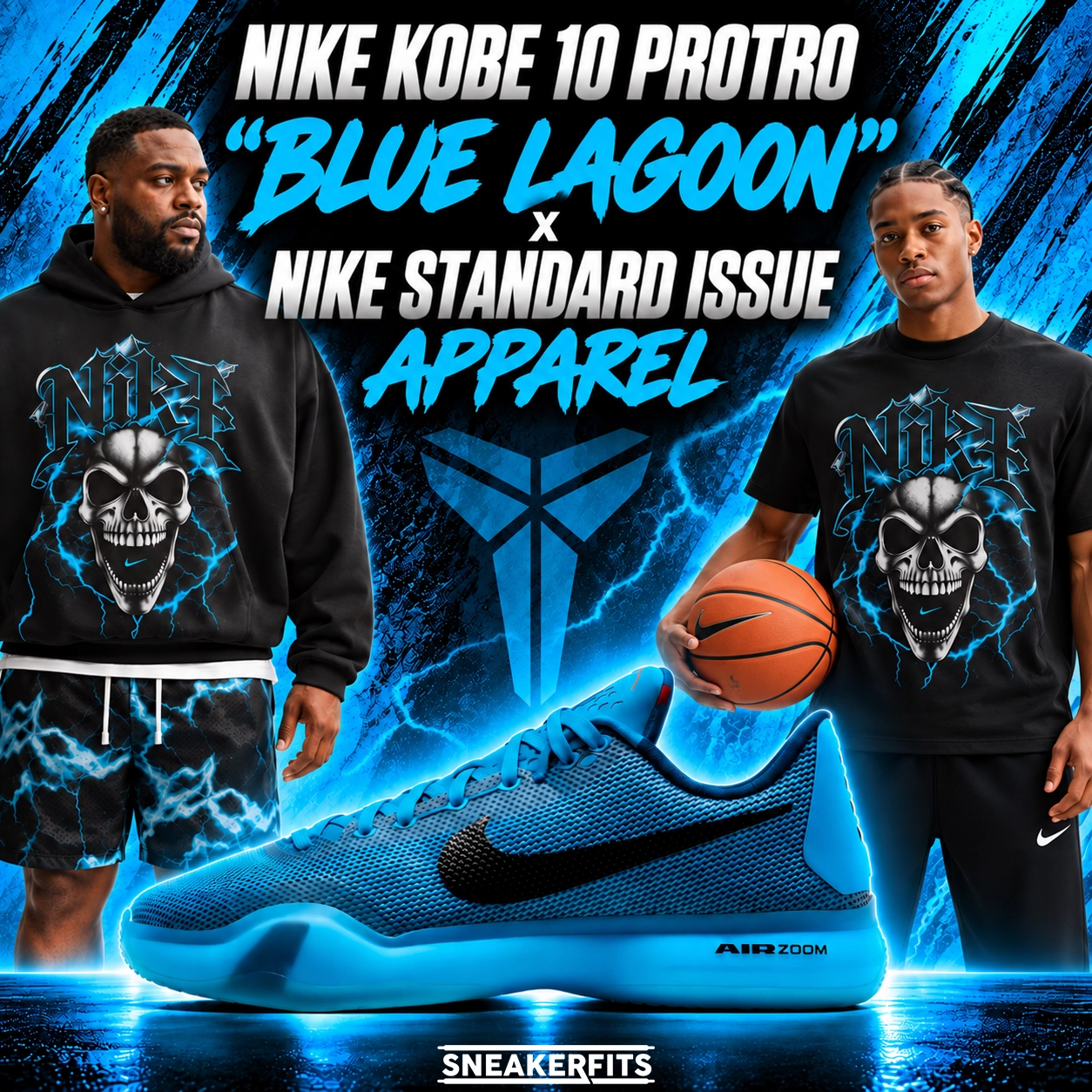 Nike Kobe 10 Protro “Blue Lagoon” with Nike Standard Issue apparel – SneakerFits