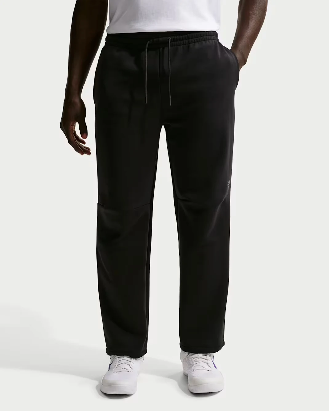 Black Nike Kobe Dri-FIT fleece basketball pants.