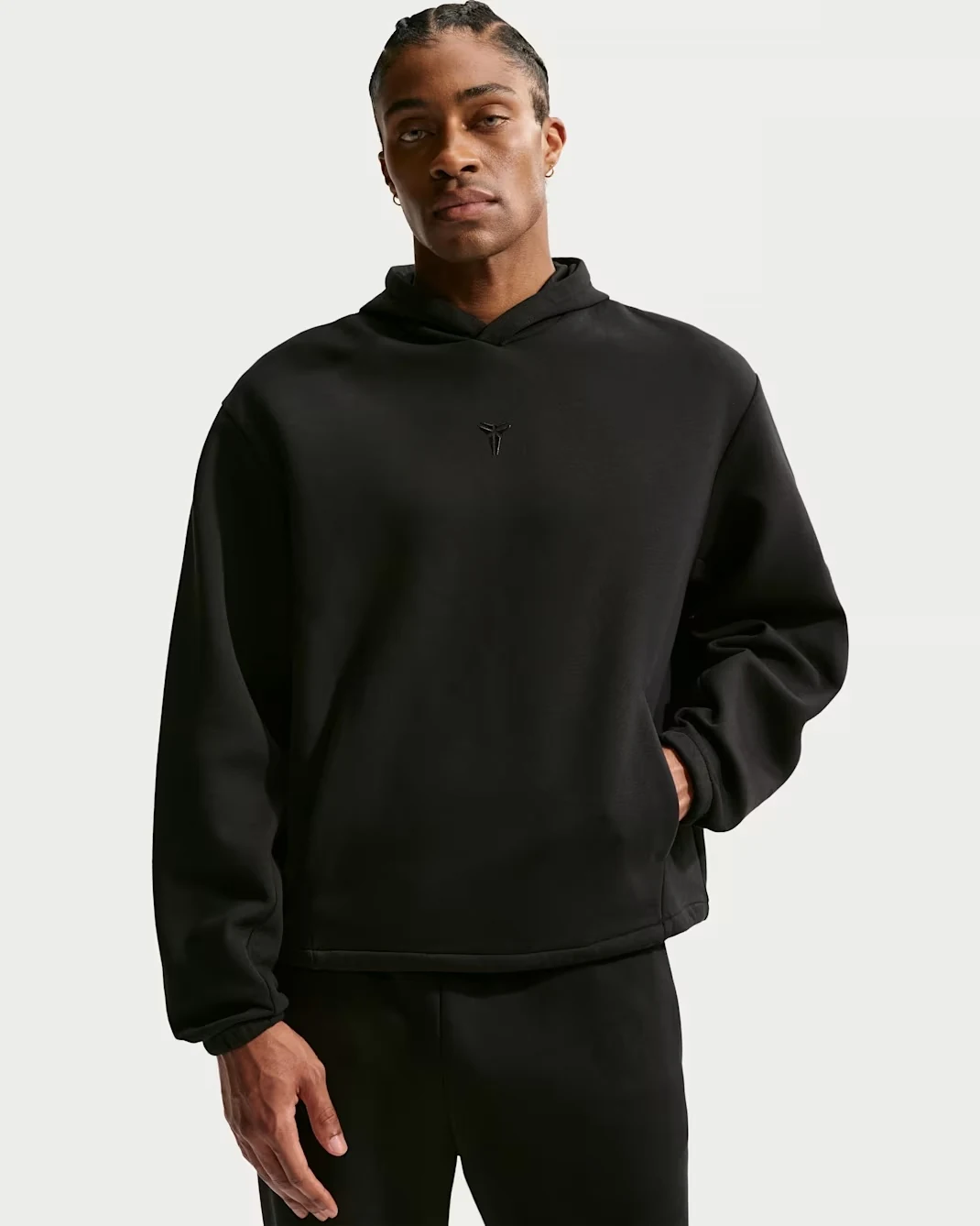 Black Nike Kobe Dri-FIT pullover basketball hoodie.