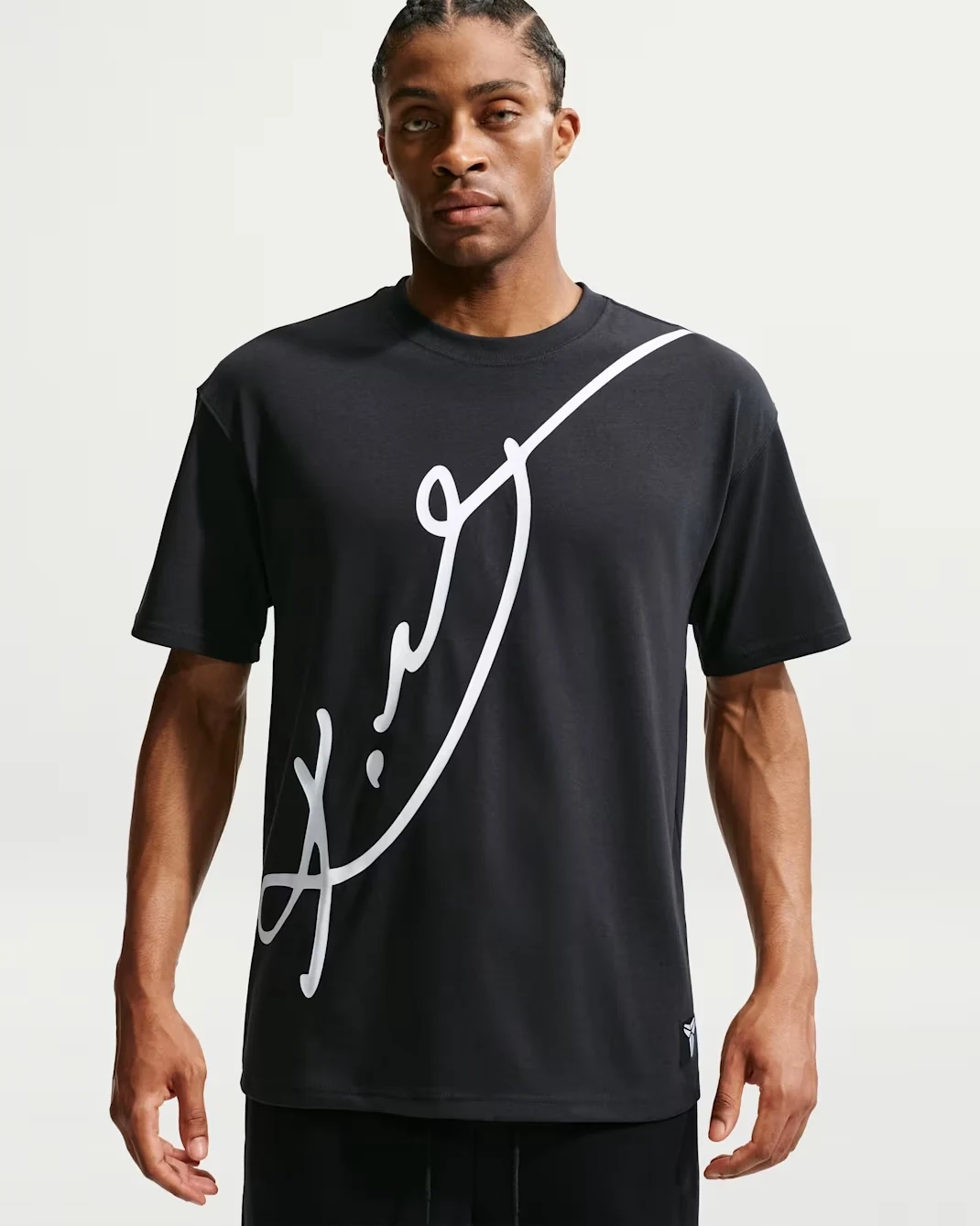 Black and white Nike Kobe Dri-FIT signature basketball T-shirt.