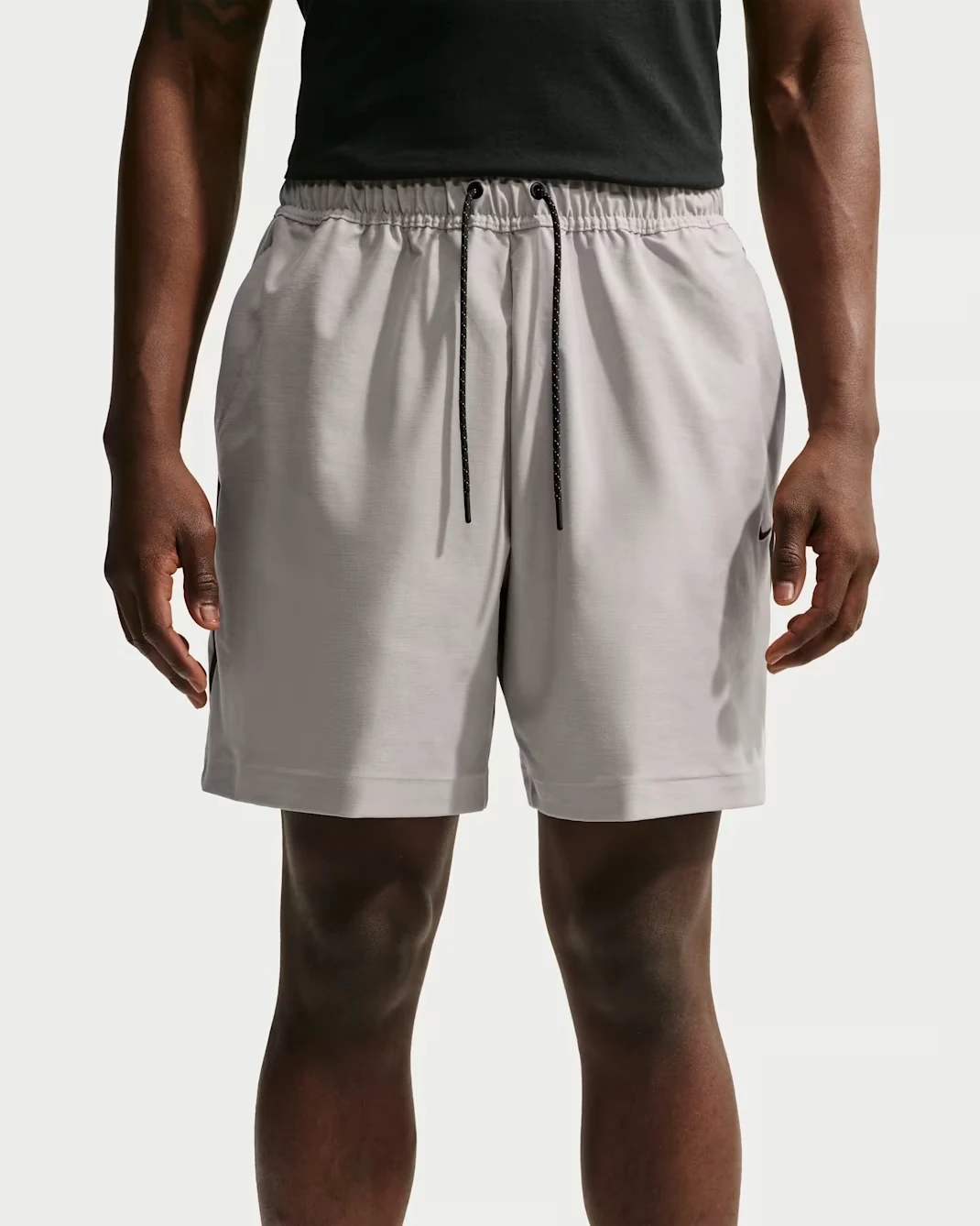 Nike Tech men's Dri-FIT Shori Knit shorts in College Grey and Black