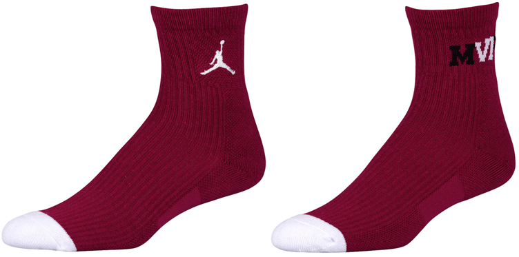 Air Jordan 6 Retro Maroon Socks | SneakerFits.com