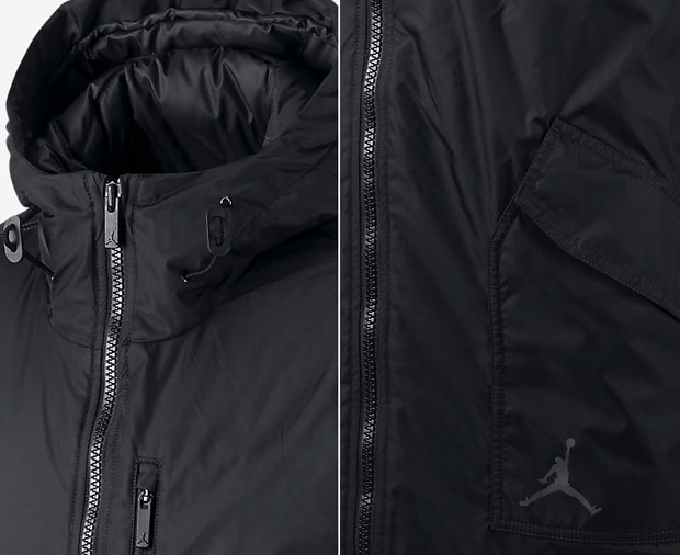 Air Jordan 12 Black Nylon Neoprene Jacket | SneakerFits.com