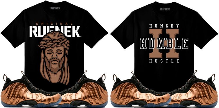 nike copper foamposite shirt