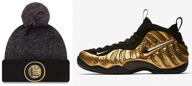 metallic gold foamposite outfit