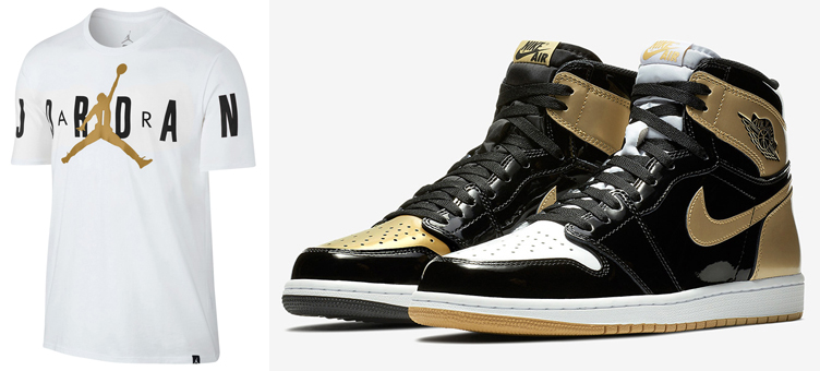 Air Jordan 1 Top 3 Gold Tee | SneakerFits.com