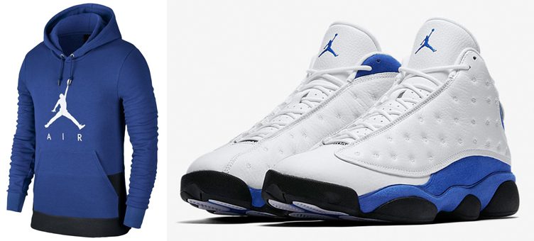 blue and white jordan outfit