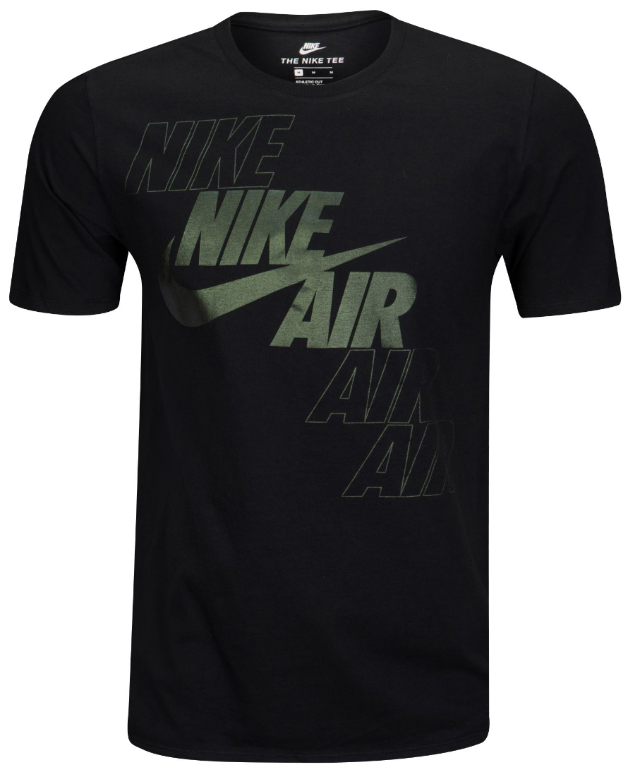 Buy > nike air t shirt green > in stock