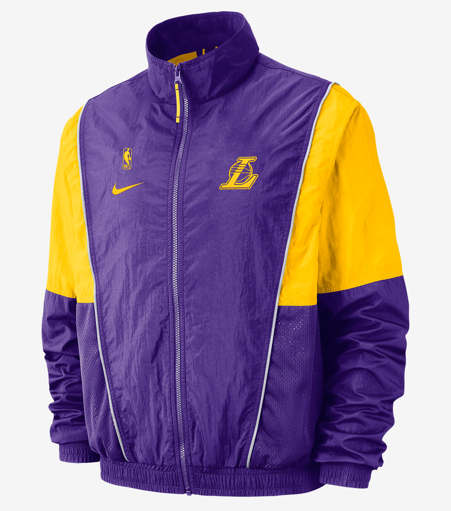 Jordan 1 Court Purple Lakers Jacket Pants Match | SneakerFits.com