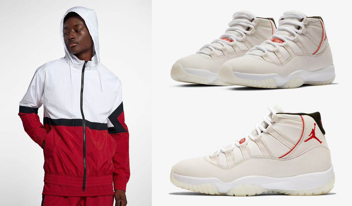 Jordan 11 Platinum Tint Jacket Match | SneakerFits.com