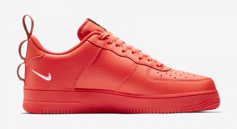 nike orange air force 1 07 lv8 utility trainers