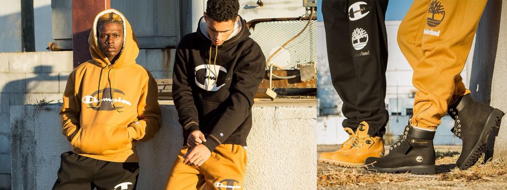 champion x timberland joggers