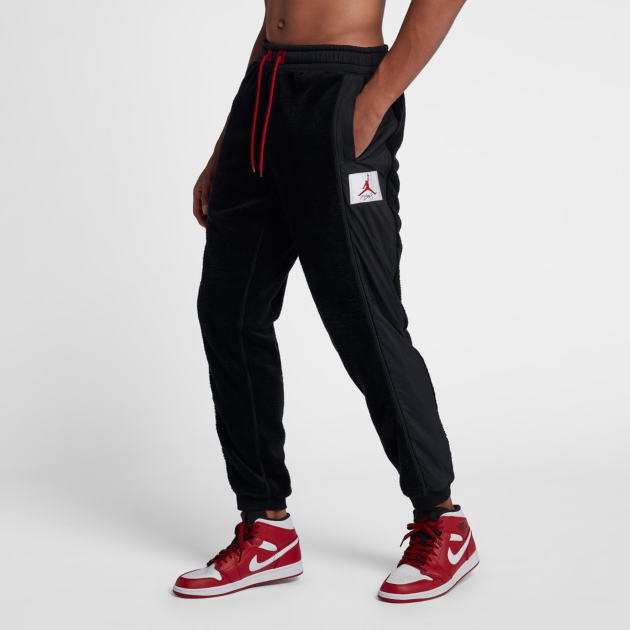 Jordan 12 Gym Red Sherpa Hoodie Pant Match | SneakerFits.com